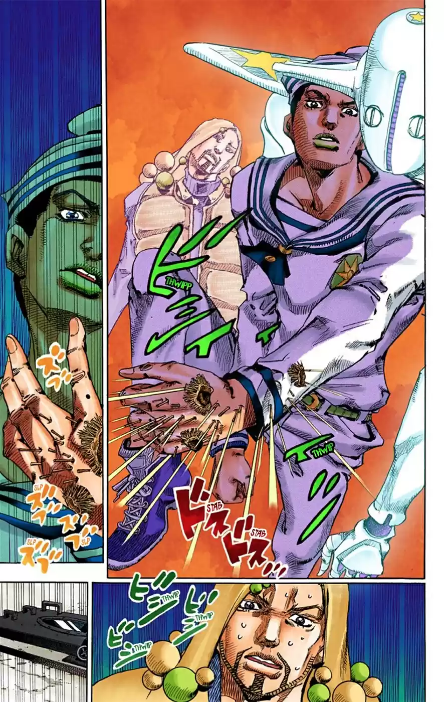 JoJo's Bizarre Adventure Part 8 JoJolion [Official Colored] Vol. 7 Ch. 28 Norisuke Higashikata, Tsurugi Higashikata, and Yotsuyu Yayagiyama Part 2