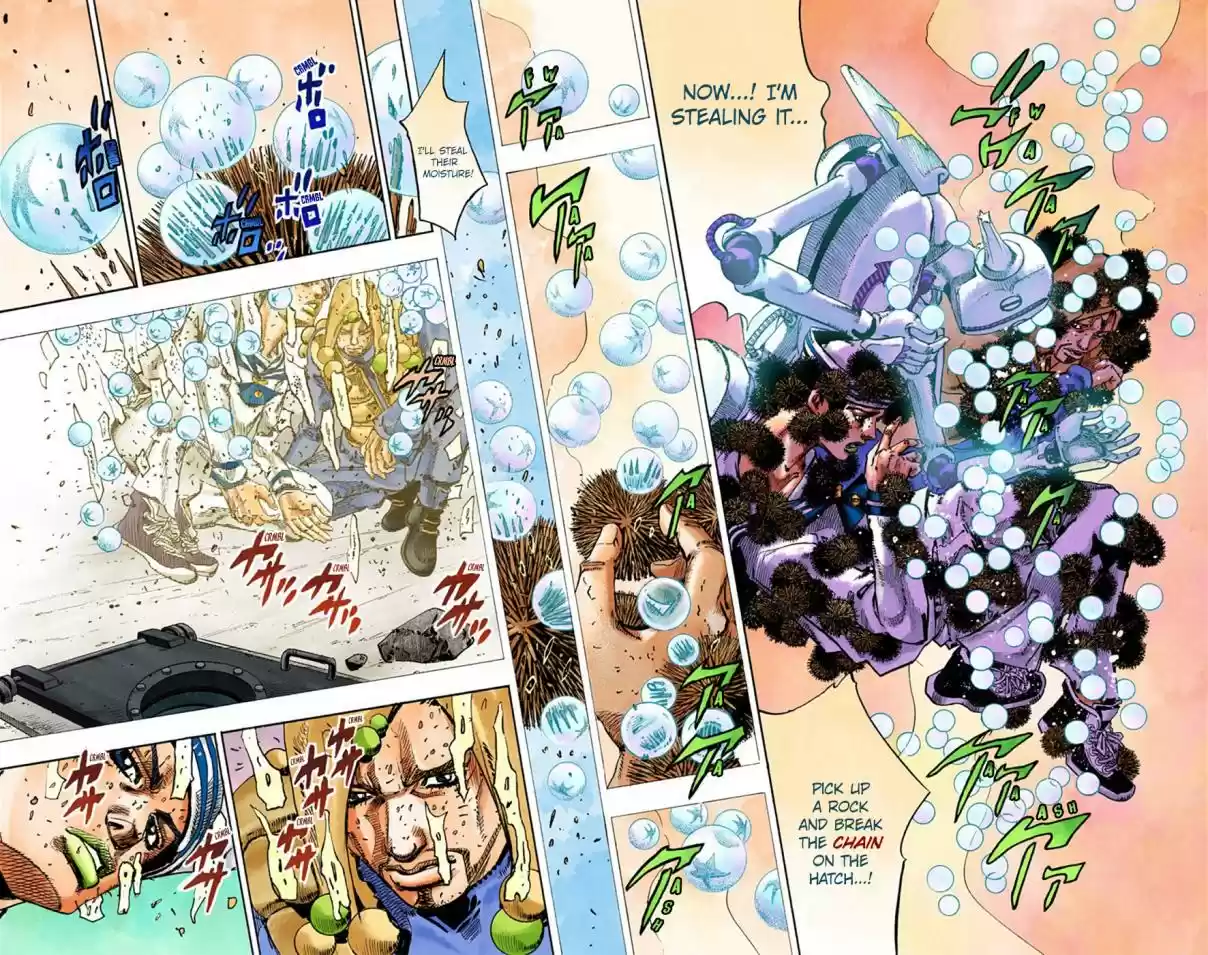 JoJo's Bizarre Adventure Part 8 JoJolion [Official Colored] Vol. 7 Ch. 29 Norisuke Higashikata, Tsurugi Higashikata, and Yotsuyu Yayagiyama Part 3