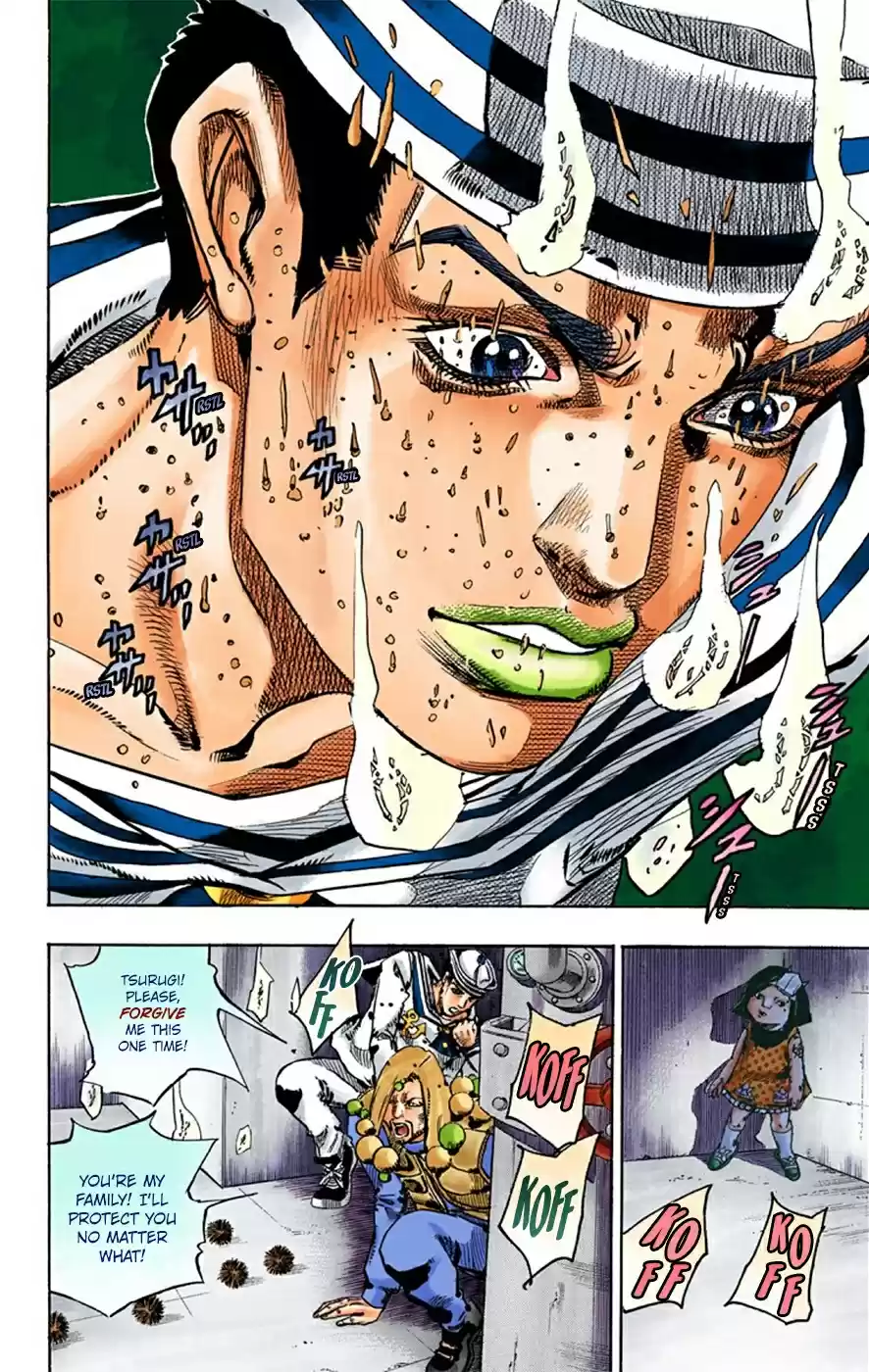 JoJo's Bizarre Adventure Part 8 JoJolion [Official Colored] Vol. 7 Ch. 29 Norisuke Higashikata, Tsurugi Higashikata, and Yotsuyu Yayagiyama Part 3
