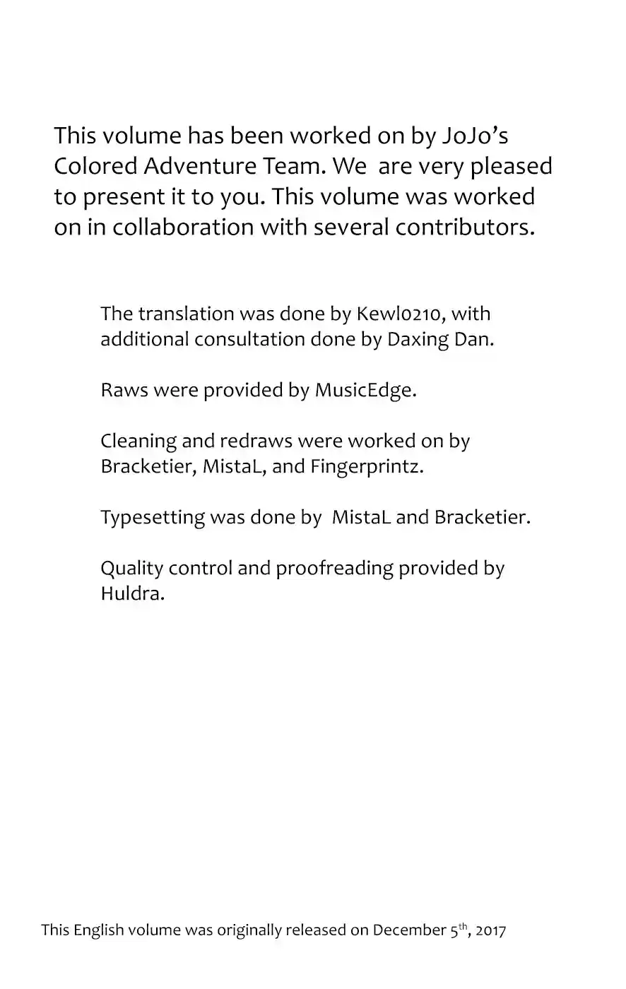 JoJo's Bizarre Adventure Part 8 JoJolion [Official Colored] Vol. 7 Ch. 30 King Nothing