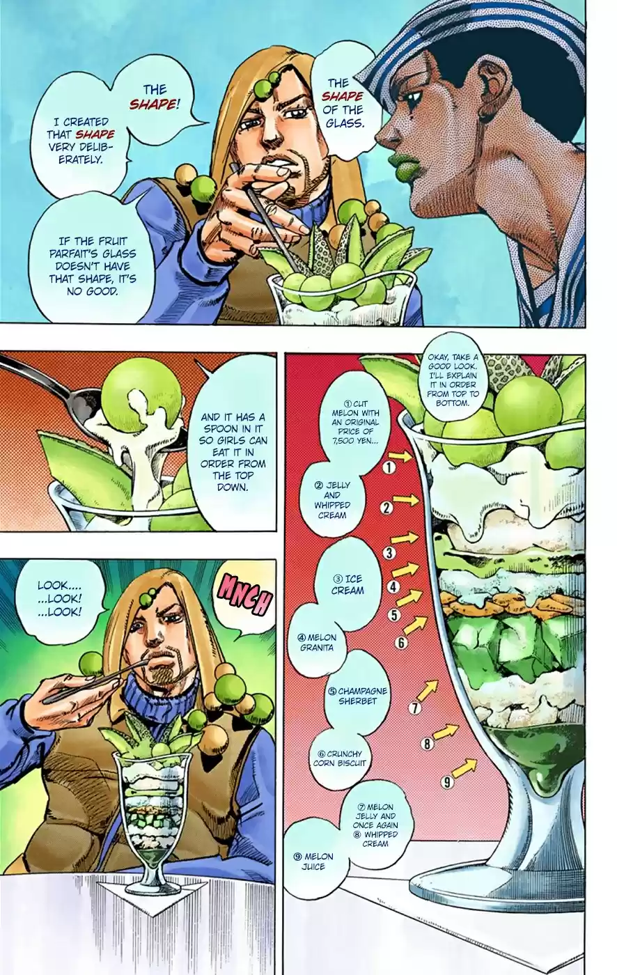 JoJo's Bizarre Adventure Part 8 JoJolion [Official Colored] Vol. 8 Ch. 33 Josuke! Go to the Higashikata Fruit Parlor!