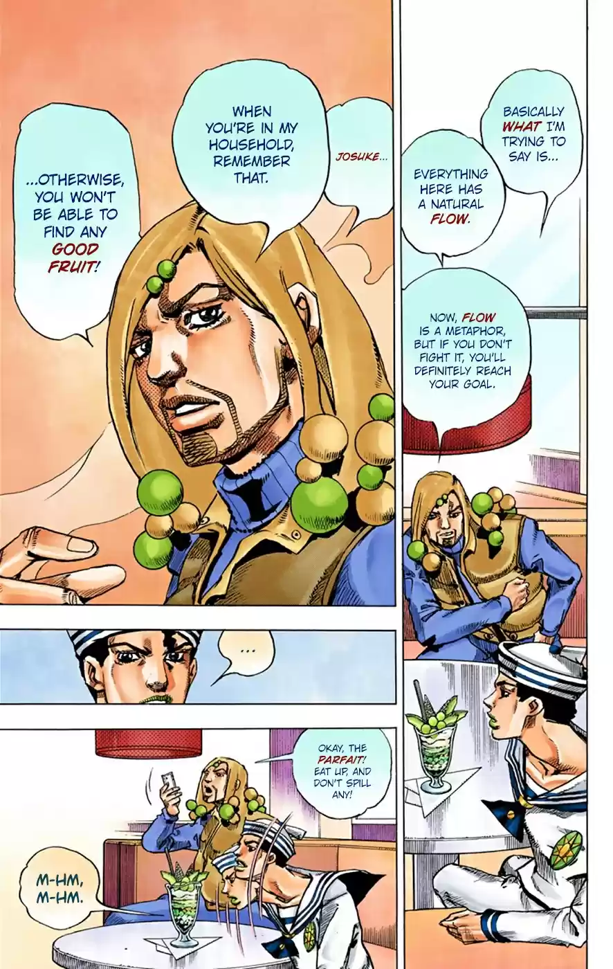 JoJo's Bizarre Adventure Part 8 JoJolion [Official Colored] Vol. 8 Ch. 33 Josuke! Go to the Higashikata Fruit Parlor!