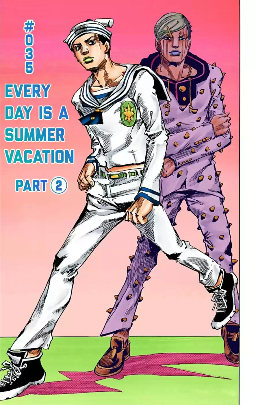 JoJo's Bizarre Adventure Part 8 JoJolion [Official Colored] Vol. 9 Ch. 35 Every Day is a Summer Vacation Part 2