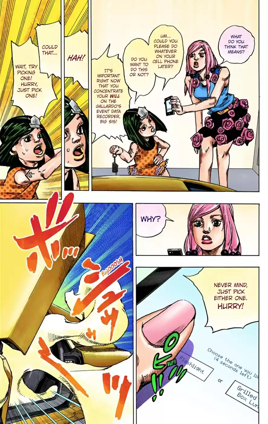 JoJo's Bizarre Adventure Part 8 JoJolion [Official Colored] Vol. 9 Ch. 38 Jobin Higashikata is a Stand User