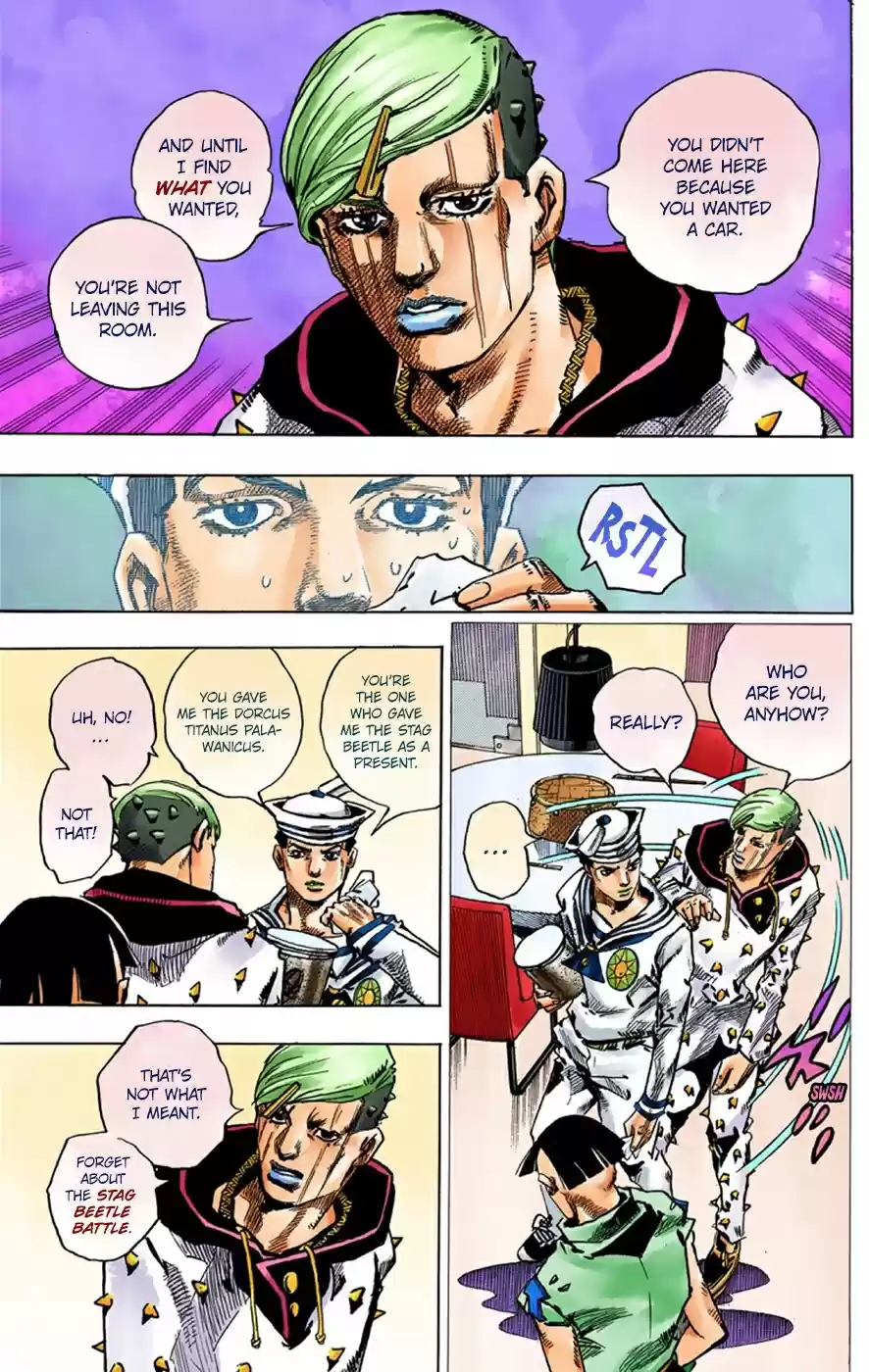 JoJo's Bizarre Adventure Part 8 JoJolion [Official Colored] Vol. 9 Ch. 38 Jobin Higashikata is a Stand User
