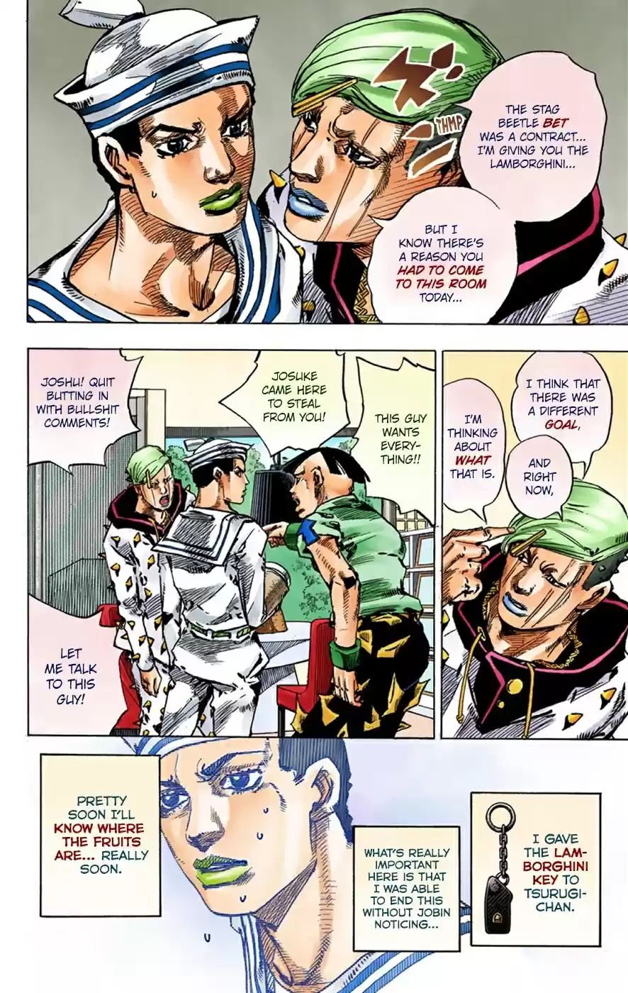 JoJo's Bizarre Adventure Part 8 JoJolion [Official Colored] Vol. 9 Ch. 38 Jobin Higashikata is a Stand User