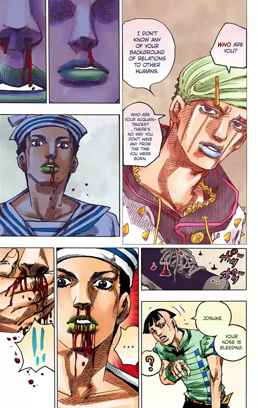 JoJo's Bizarre Adventure Part 8 JoJolion [Official Colored] Vol. 9 Ch. 38 Jobin Higashikata is a Stand User