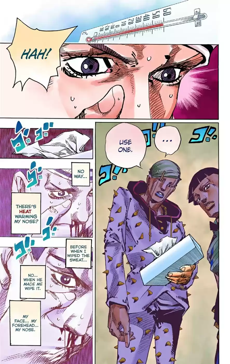 JoJo's Bizarre Adventure Part 8 JoJolion [Official Colored] Vol. 9 Ch. 38 Jobin Higashikata is a Stand User
