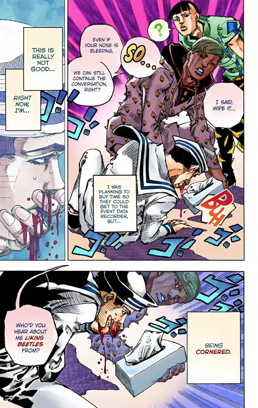 JoJo's Bizarre Adventure Part 8 JoJolion [Official Colored] Vol. 9 Ch. 38 Jobin Higashikata is a Stand User