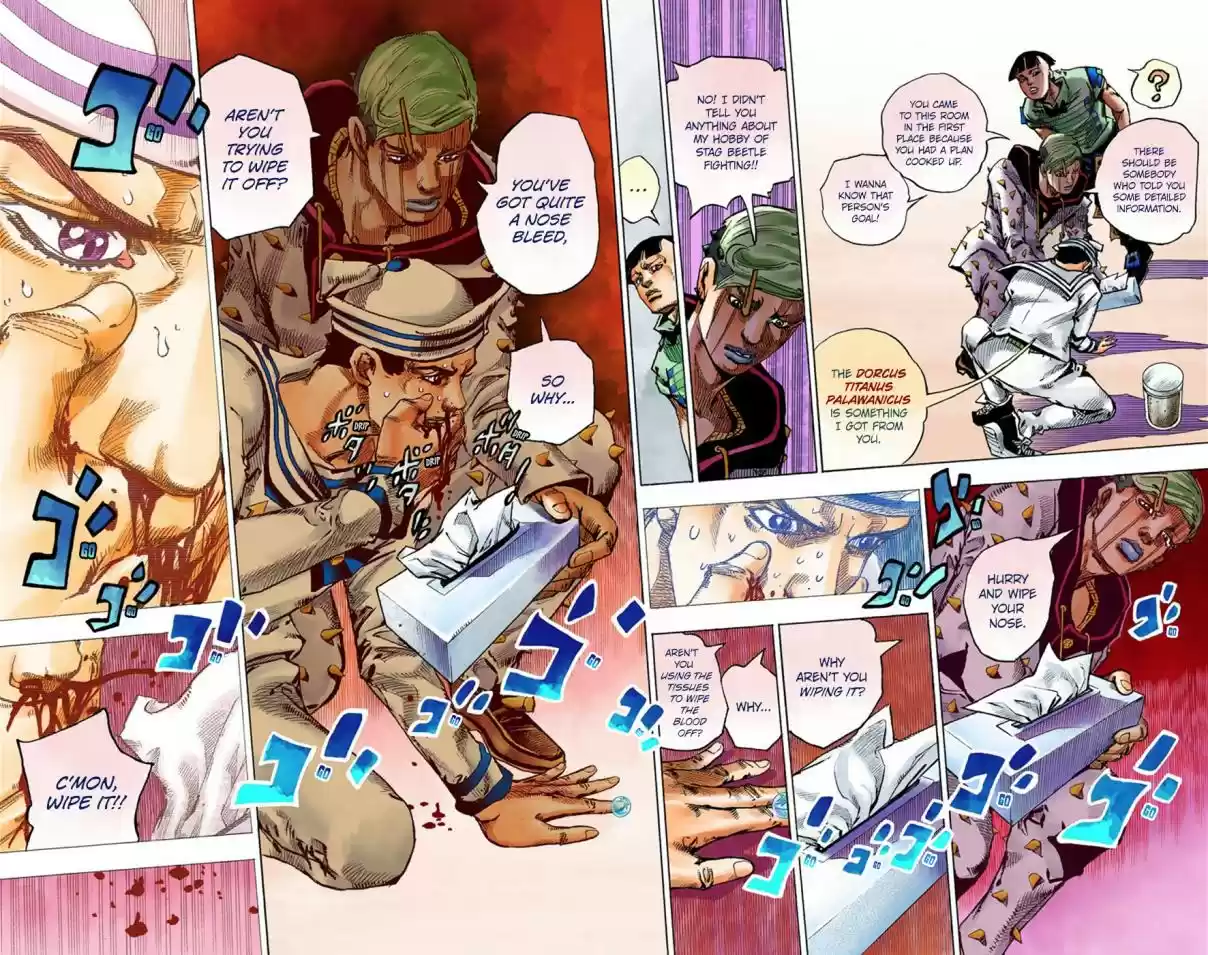 JoJo's Bizarre Adventure Part 8 JoJolion [Official Colored] Vol. 9 Ch. 38 Jobin Higashikata is a Stand User