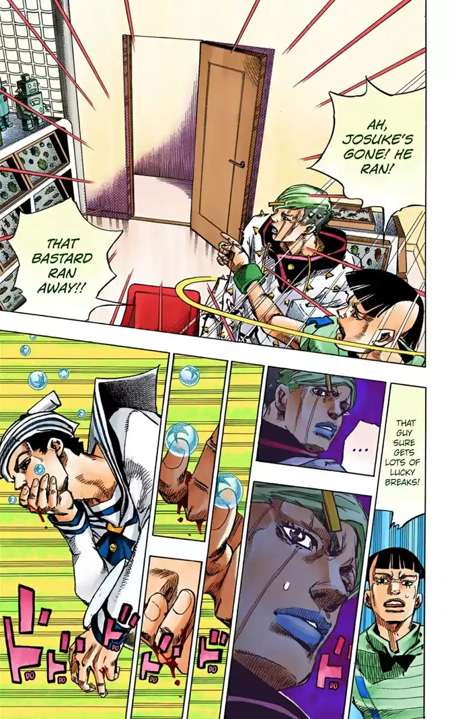 JoJo's Bizarre Adventure Part 8 JoJolion [Official Colored] Vol. 9 Ch. 38 Jobin Higashikata is a Stand User