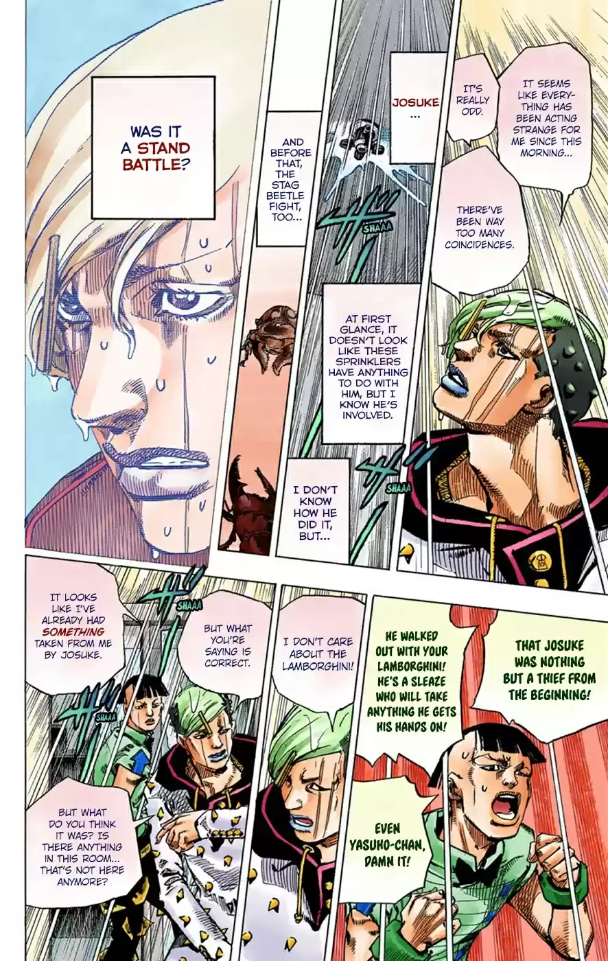 JoJo's Bizarre Adventure Part 8 JoJolion [Official Colored] Vol. 9 Ch. 38 Jobin Higashikata is a Stand User