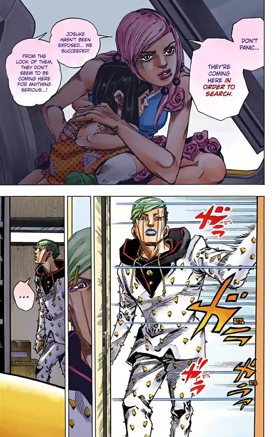 JoJo's Bizarre Adventure Part 8 JoJolion [Official Colored] Vol. 9 Ch. 38 Jobin Higashikata is a Stand User