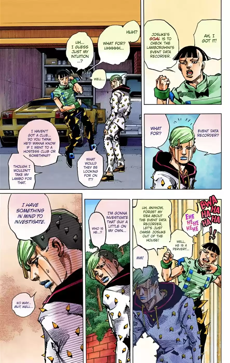 JoJo's Bizarre Adventure Part 8 JoJolion [Official Colored] Vol. 9 Ch. 38 Jobin Higashikata is a Stand User