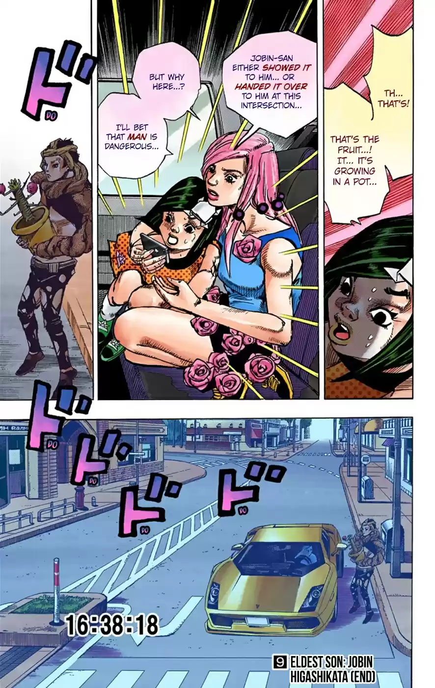 JoJo's Bizarre Adventure Part 8 JoJolion [Official Colored] Vol. 9 Ch. 38 Jobin Higashikata is a Stand User