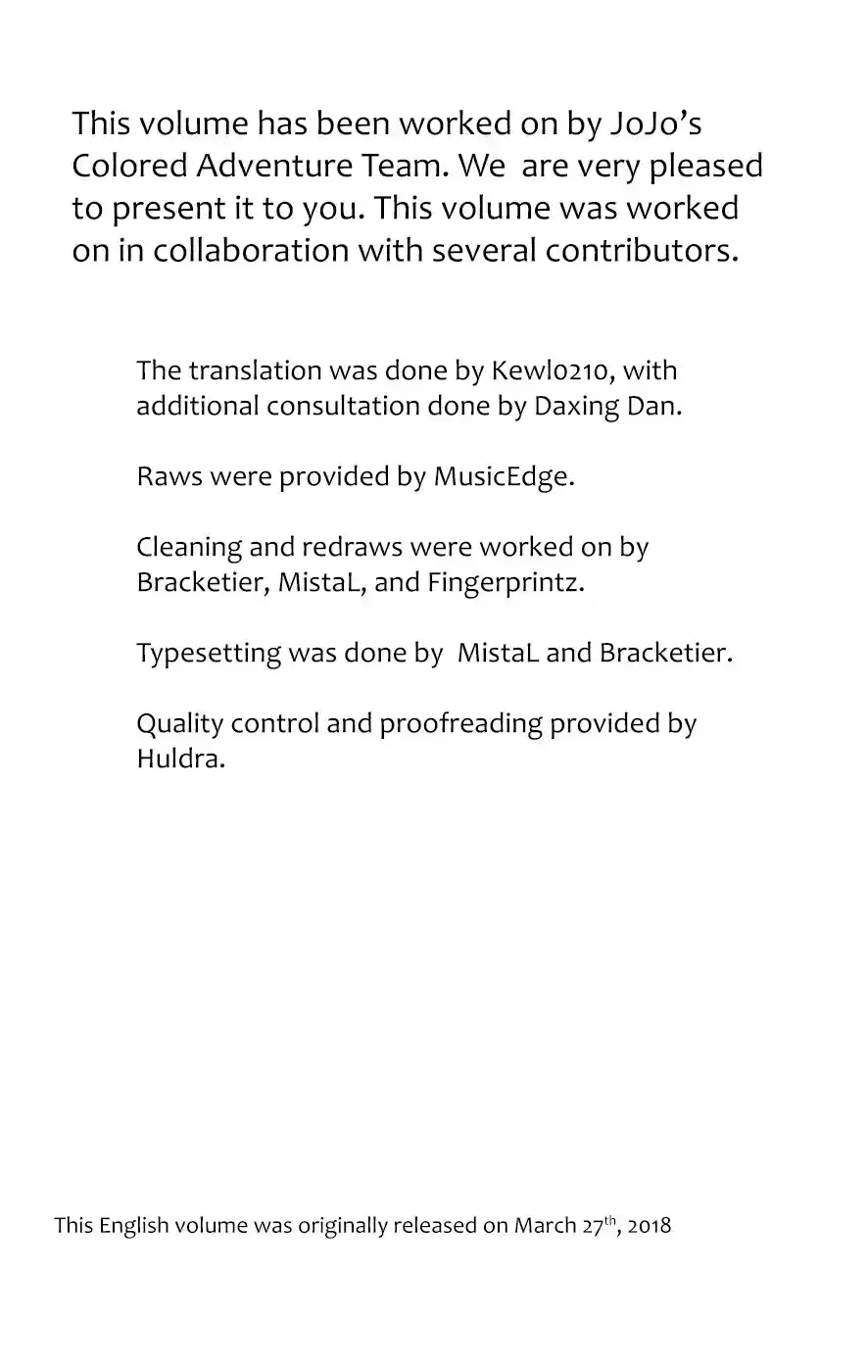 JoJo's Bizarre Adventure Part 8 JoJolion [Official Colored] Vol. 9 Ch. 38 Jobin Higashikata is a Stand User