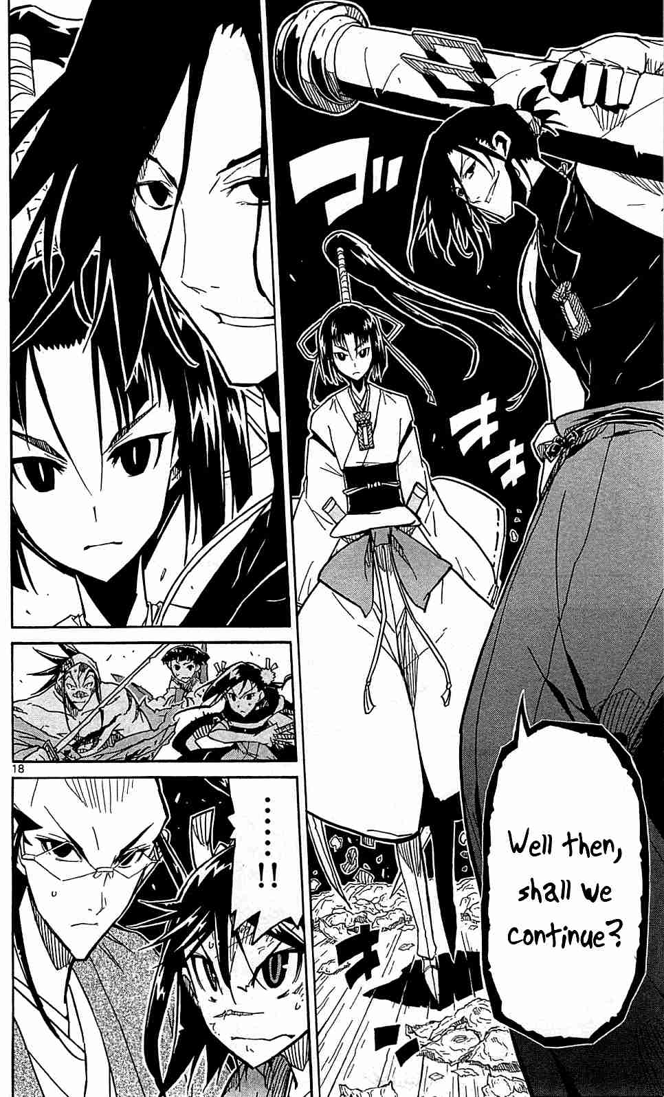 Joujuu Senjin!! Mushibugyo Vol. 11 Ch. 103 The Fight of Three Tomoe