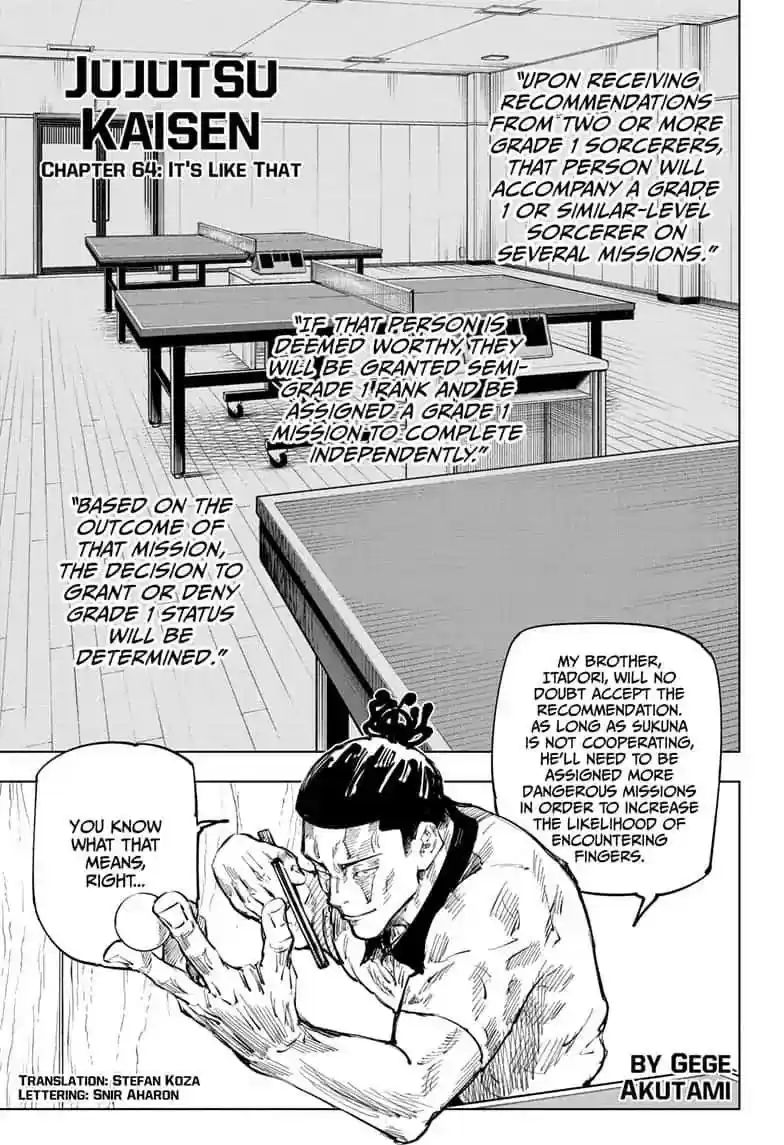 Jujutsu Kaisen Chapter 64:
