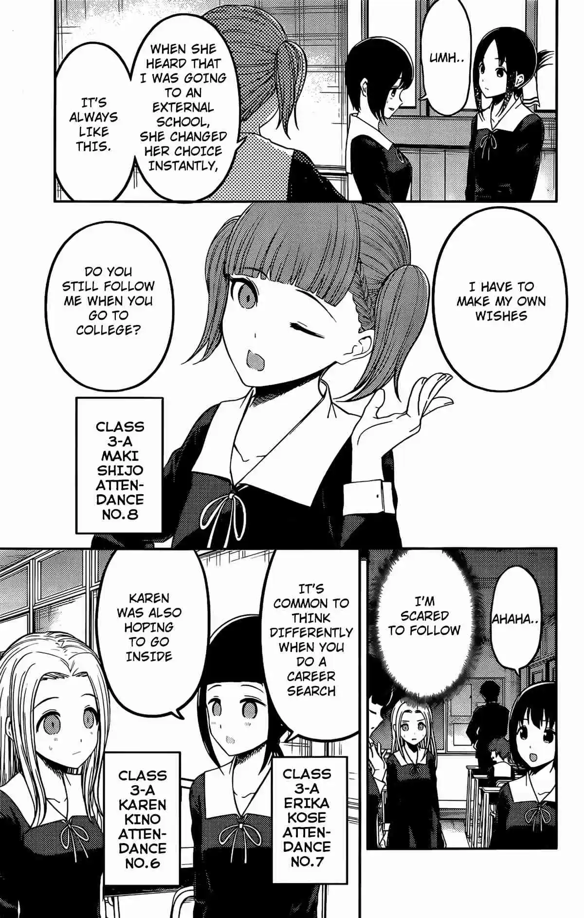Kaguya sama wa Kokurasetai: Tensai tachi no Renai Zunousen Ch. 211 Kaguya sama Wants to take a seat