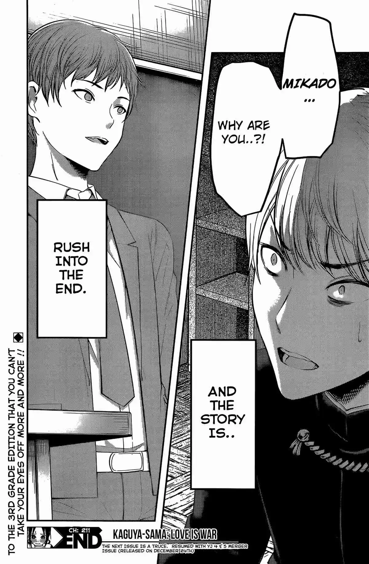 Kaguya sama wa Kokurasetai: Tensai tachi no Renai Zunousen Ch. 211 Kaguya sama Wants to take a seat