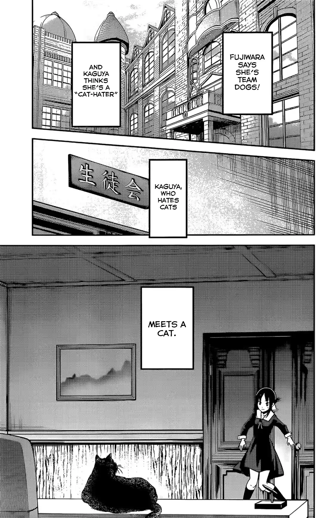 Kaguya sama wa Kokurasetai: Tensai tachi no Renai Zunousen Ch. 214 Kaguya sama Hates Cats