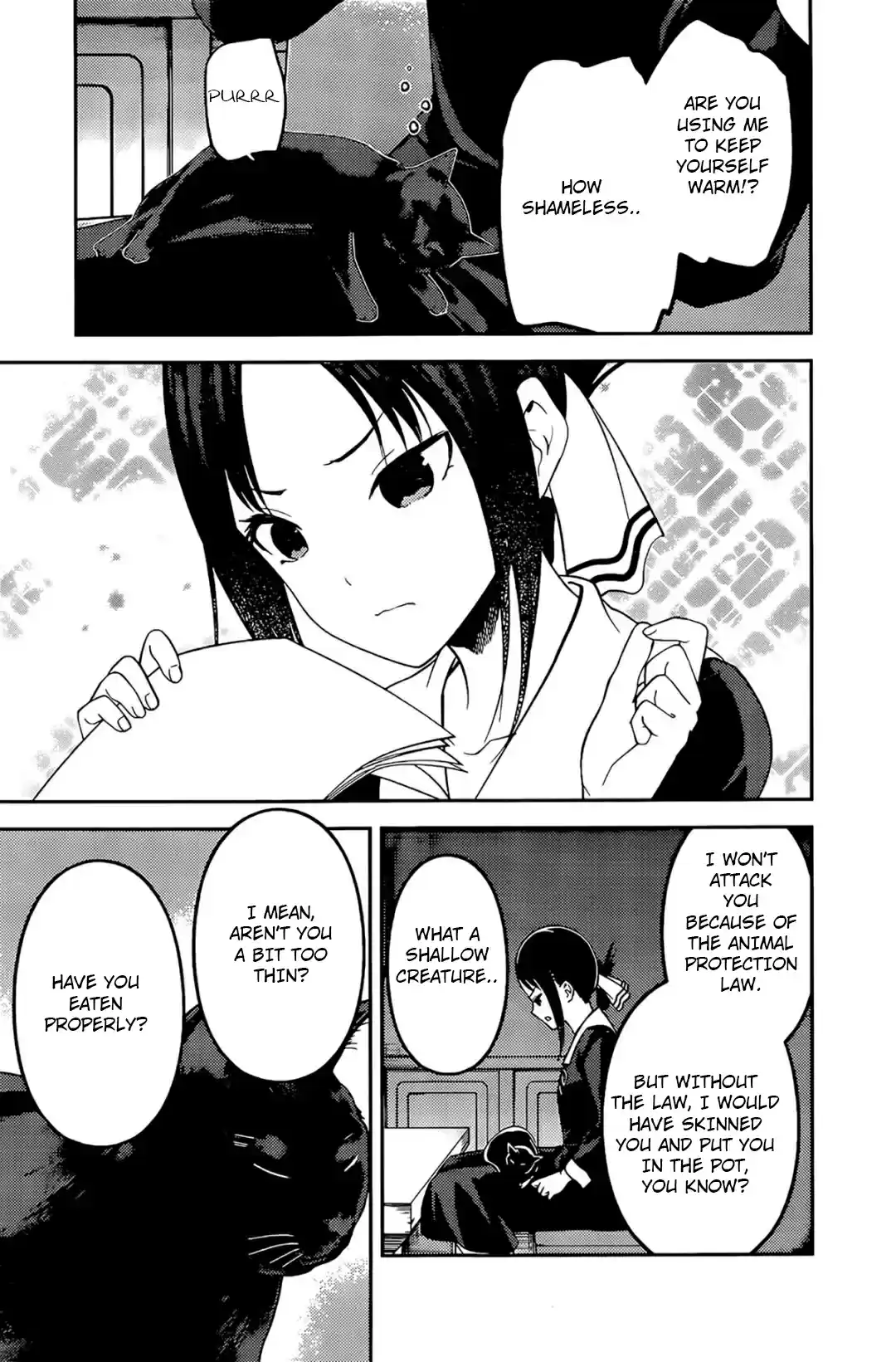 Kaguya sama wa Kokurasetai: Tensai tachi no Renai Zunousen Ch. 214 Kaguya sama Hates Cats