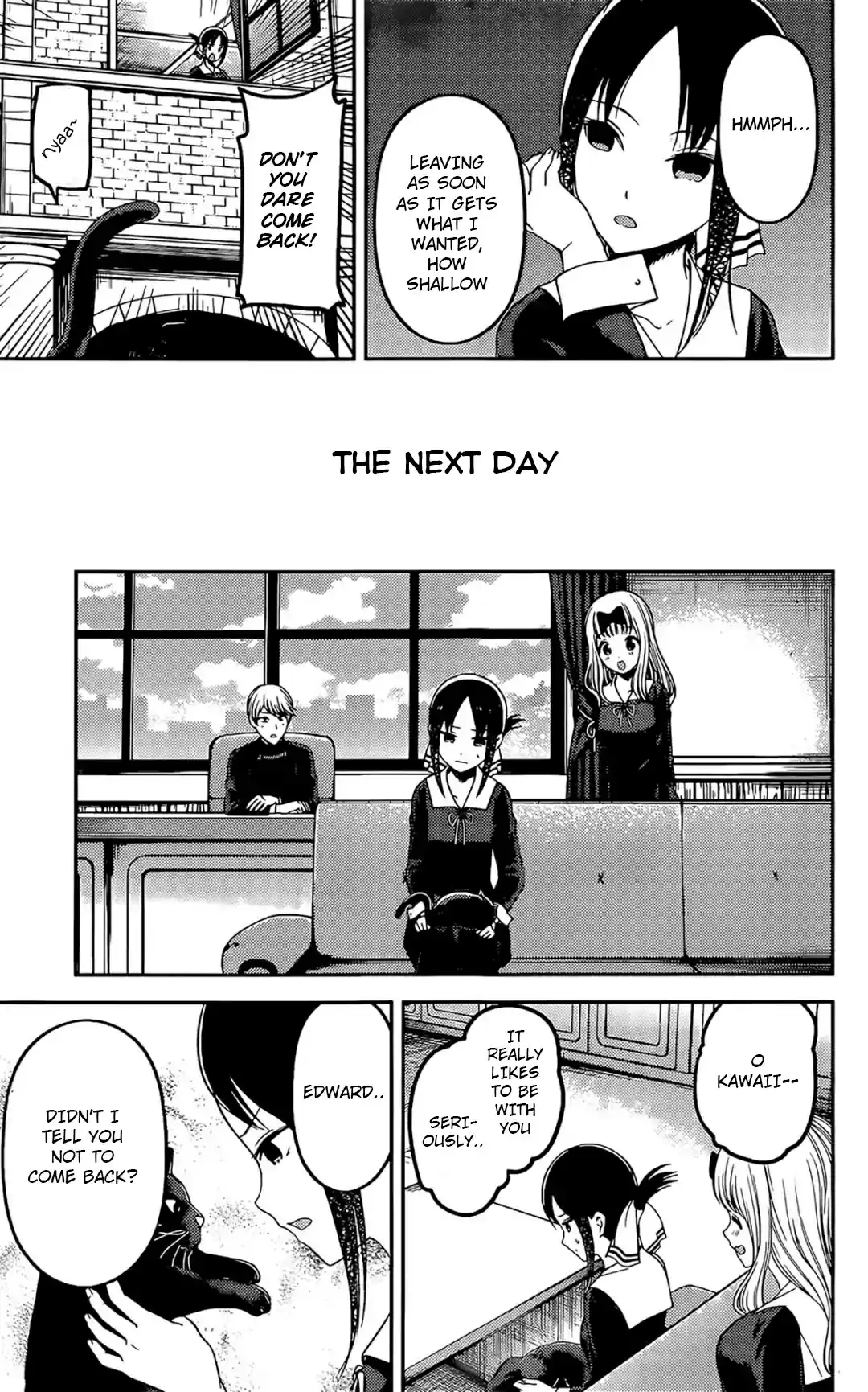 Kaguya sama wa Kokurasetai: Tensai tachi no Renai Zunousen Ch. 214 Kaguya sama Hates Cats