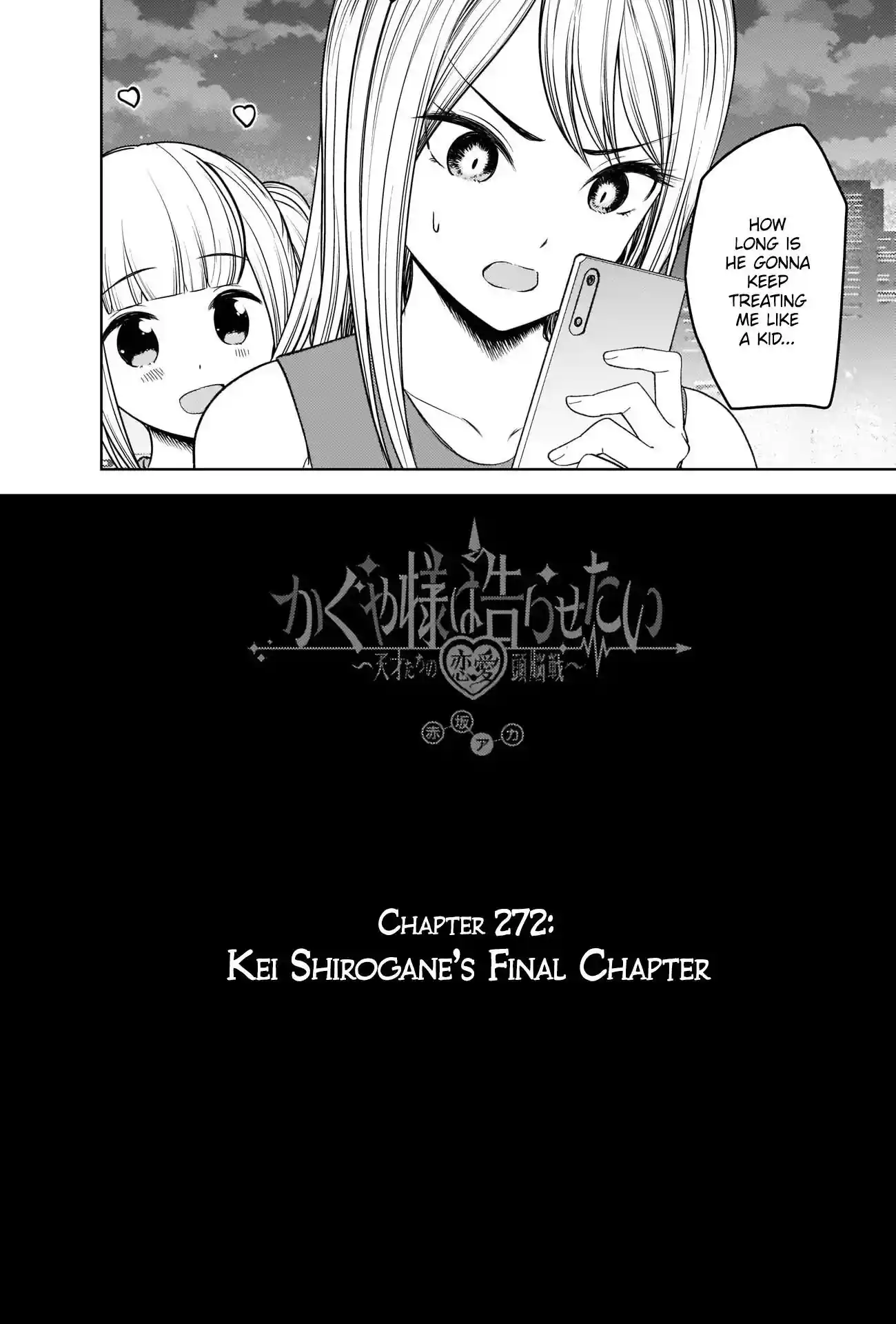 Kaguya-sama wa Kokurasetai – Tensai-tachi no Renai Zunousen Chapter 272