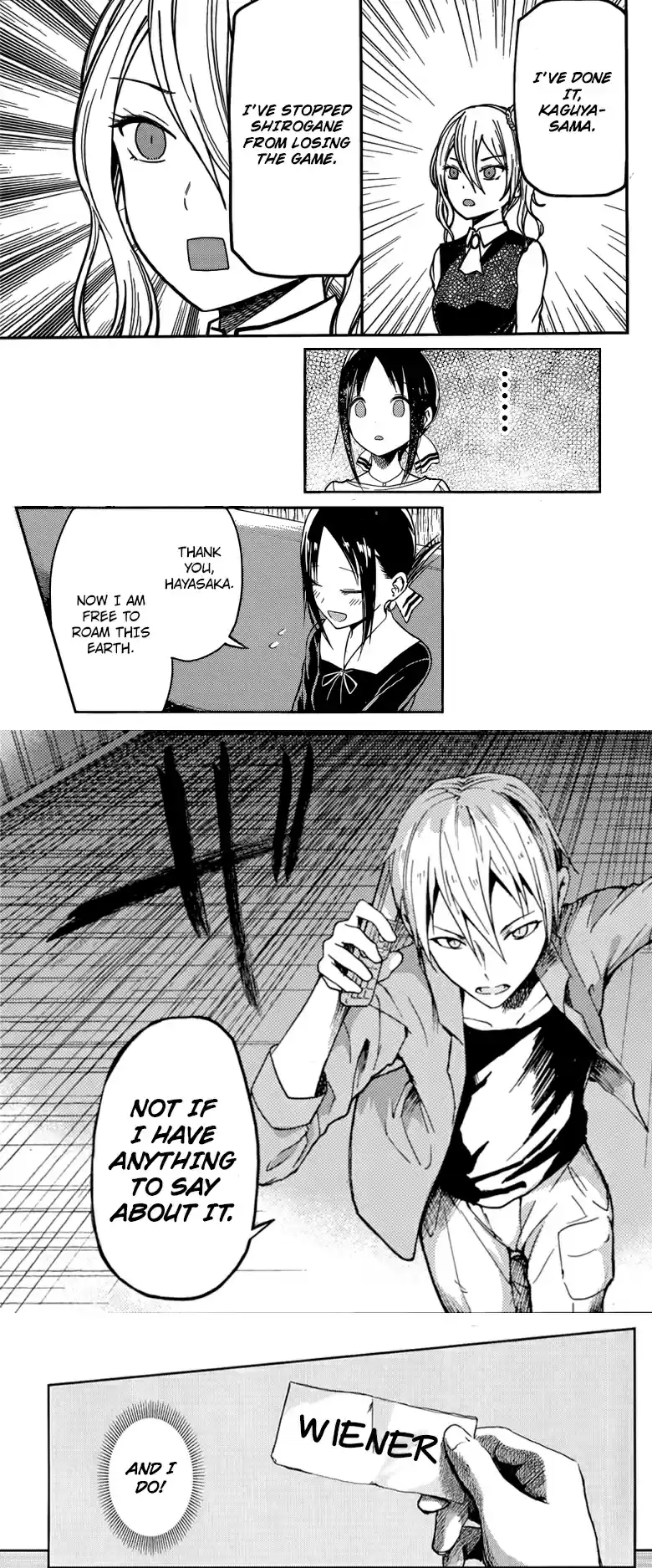 Kaguya sama wa Kokurasetai: Tensai tachi no Renai Zunousen Vol. 18 Ch. 181.5 Kaguya Wants to Say the NG Word