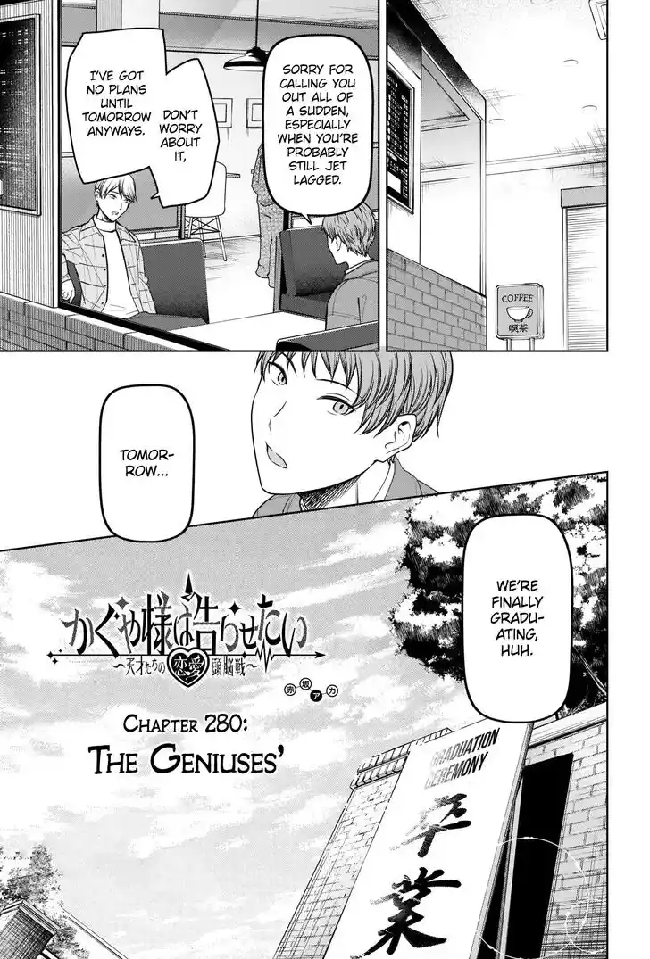 Kaguya-sama wa Kokurasetai - Tensai-tachi no Renai Zunousen Vol.25 Ch.280