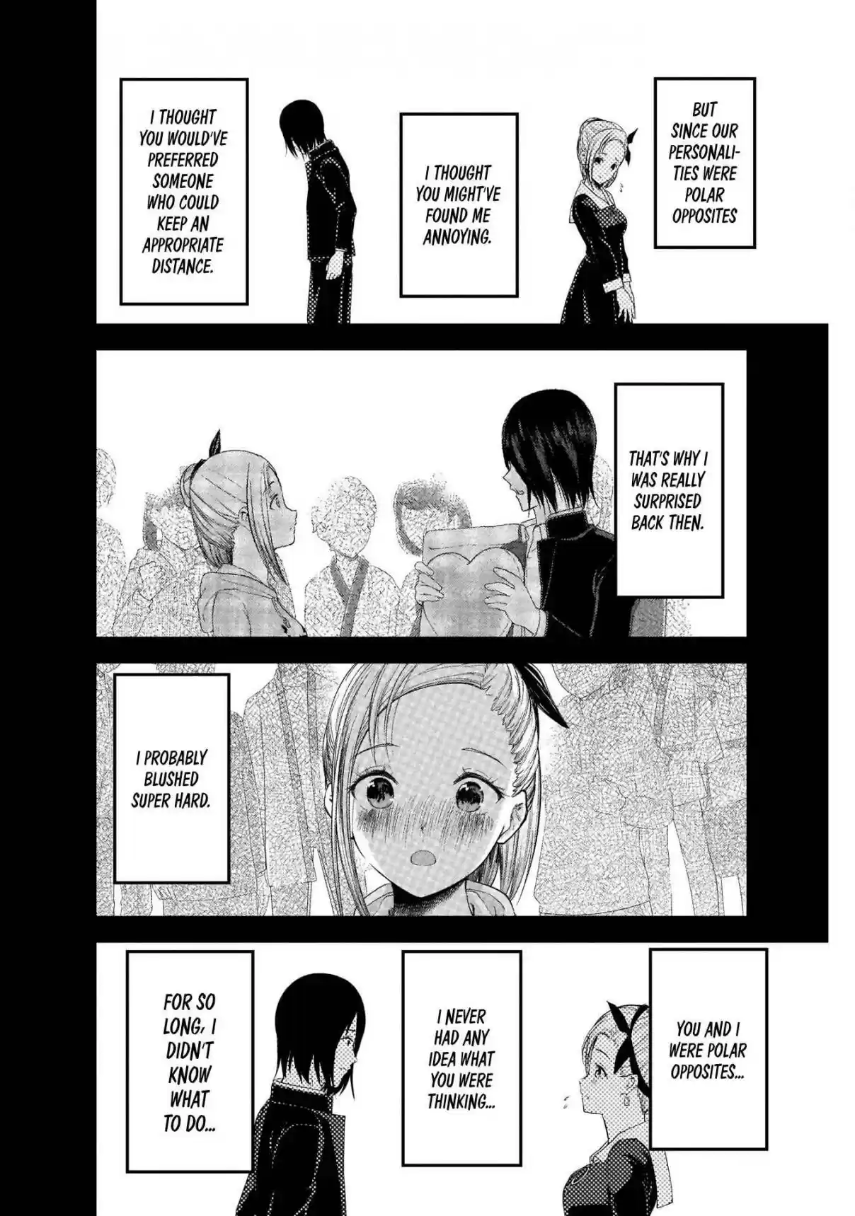 Kaguya Wants to be Confessed To: The Geniuses' War of Love and Brains Ch. 203 Tsubame Koyasu and Yu Ishigami