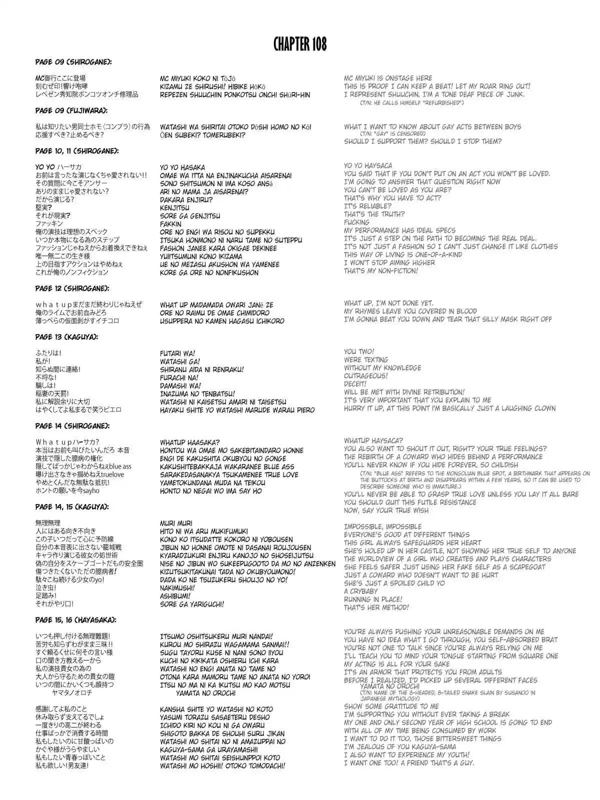 Kaguya Wants to be Confessed To: The Geniuses' War of Love and Brains Vol.11 Ch.111.5