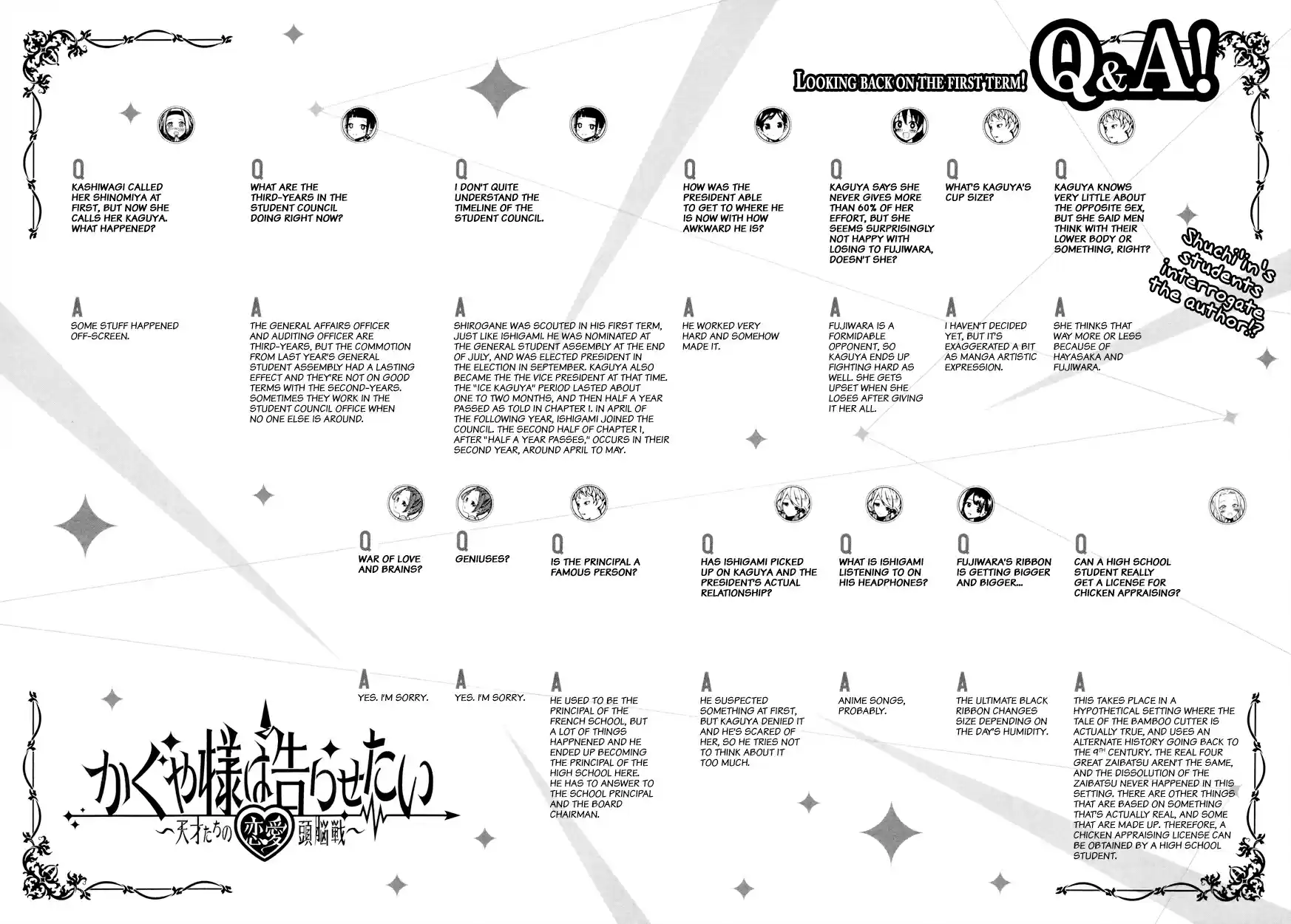 Kaguya Wants to be Confessed To: The Geniuses' War of Love and Brains Vol.4 Ch.40.5