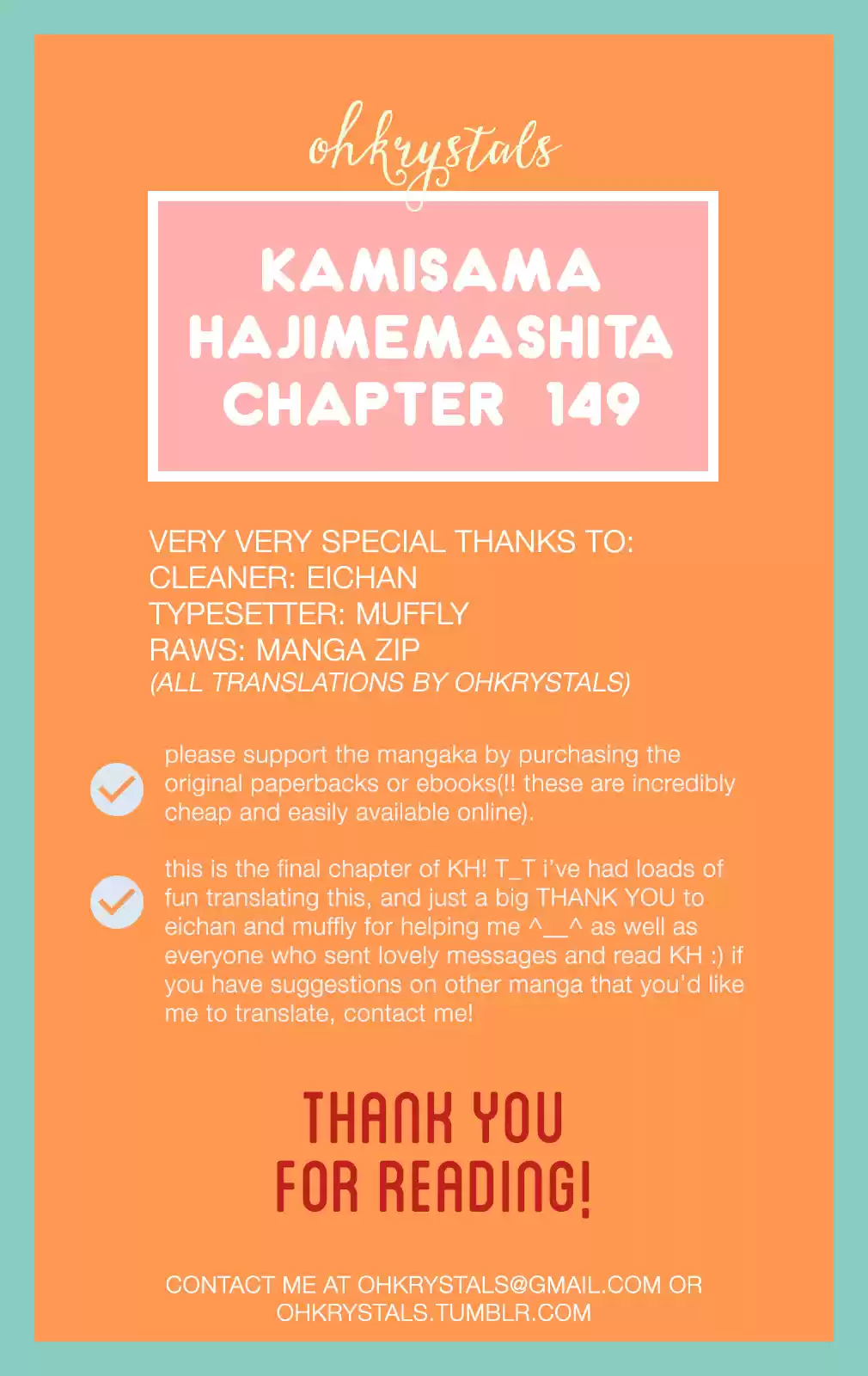 Kamisama Hajimemashita Vol. 25 Ch. 149