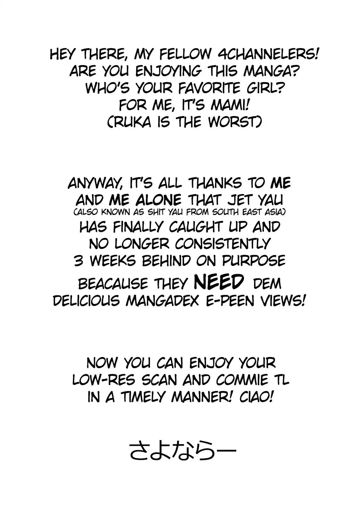 Kanojo, Okarishimasu Ch. 69