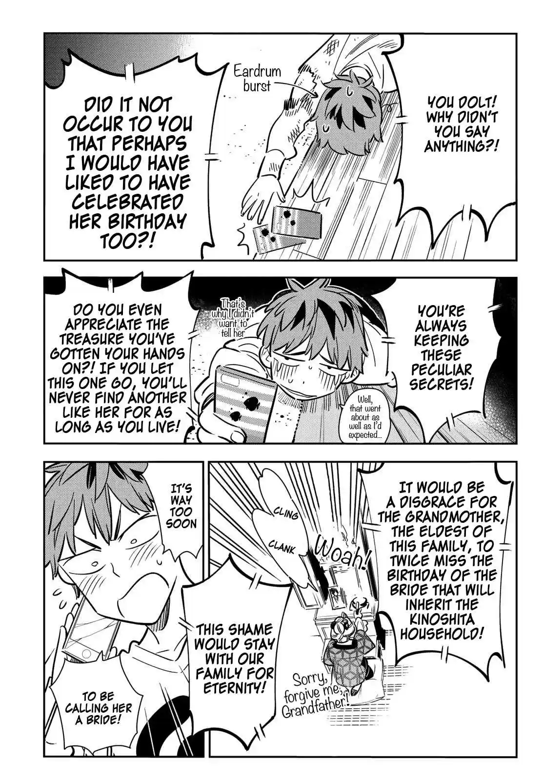 Kanojo, Okarishimasu Vol. 10 Ch. 83 The Girlfriend, Visiting the Parents, and Kiss 1