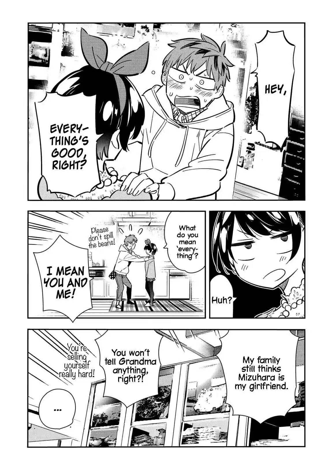 Kanojo, Okarishimasu Vol. 10 Ch. 84 The Girlfriend, Visiting the Parents, and Kiss 2