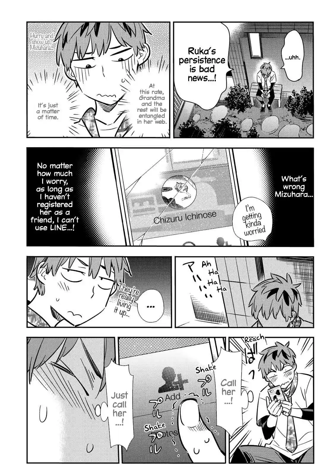 Kanojo, Okarishimasu Vol. 10 Ch. 85 The Girlfriend, Visiting the Parents, and Kiss 3