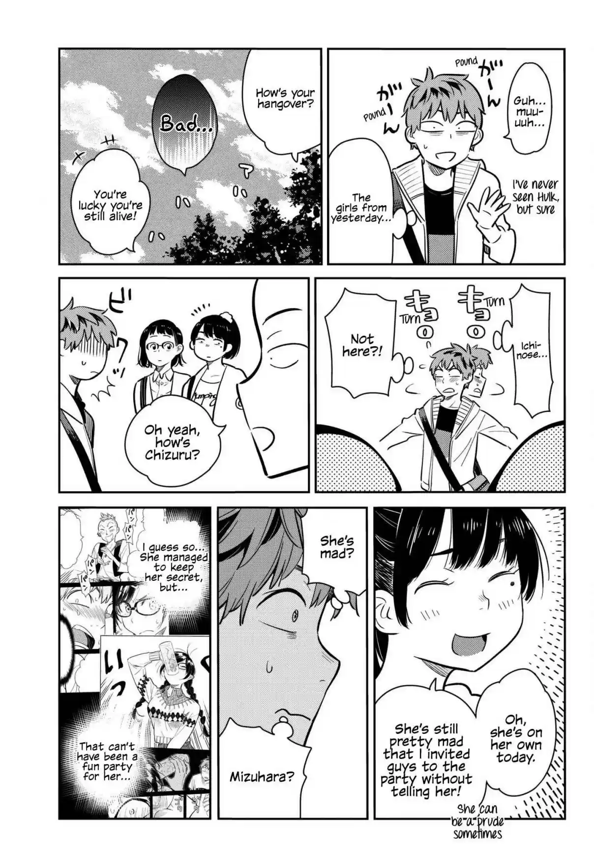 Kanojo, Okarishimasu Vol. 9 Ch. 74 The Hangover and the Girlfriend