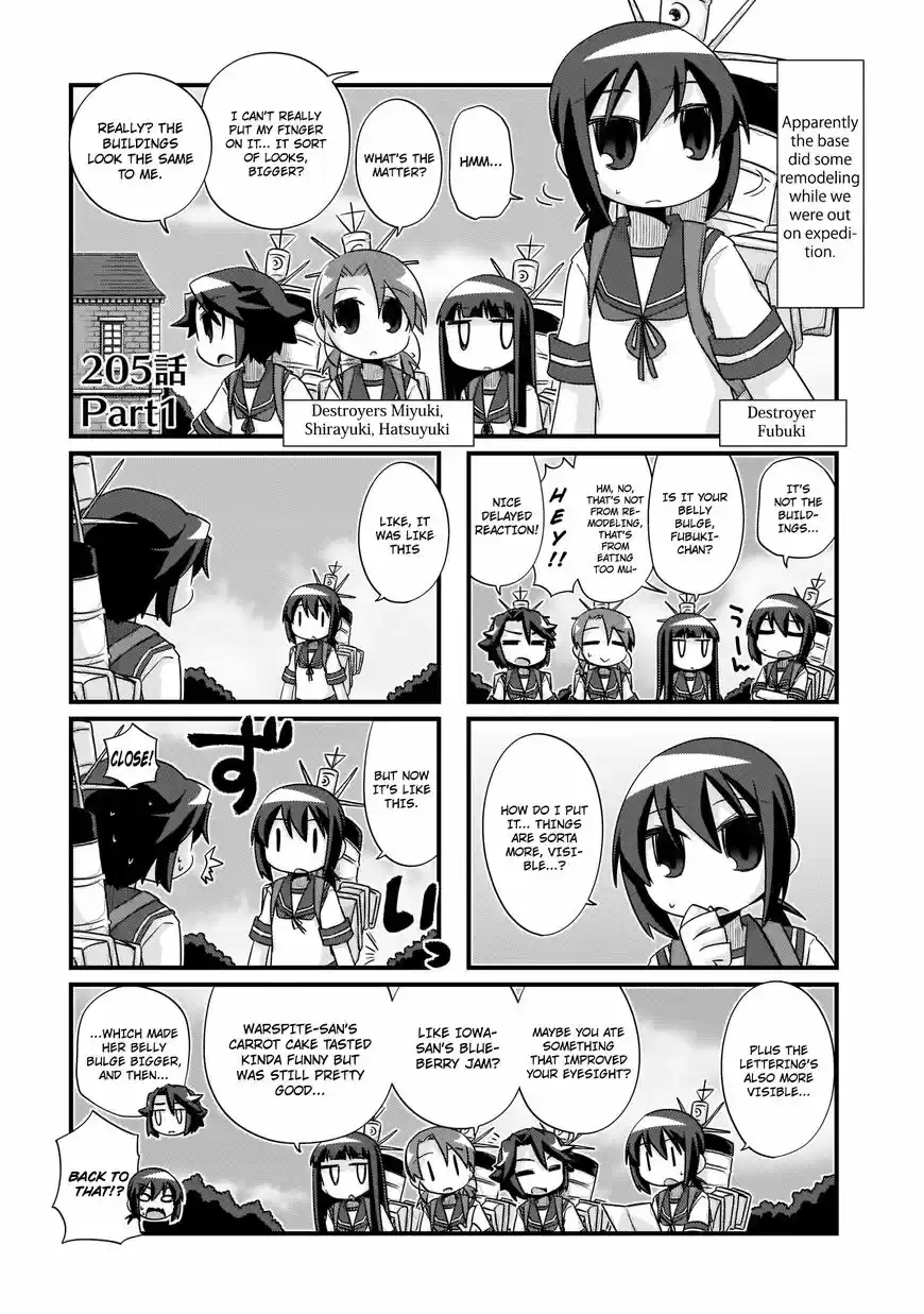 Kantai Collection - Kankore - 4-koma Comic - Fubuki, Ganbarimasu! ch.205