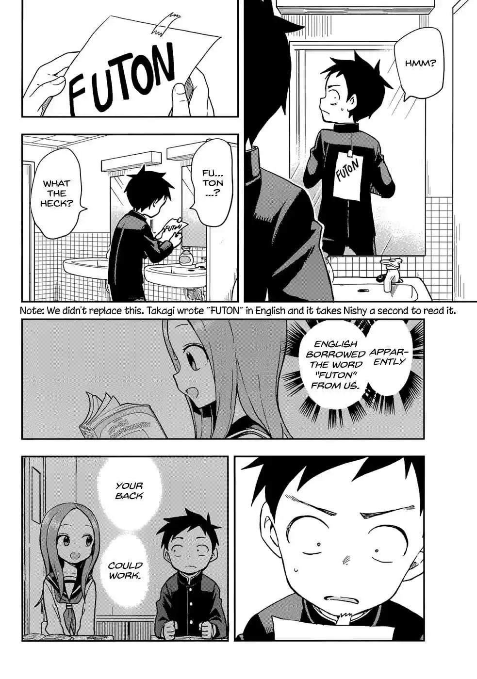 Karakai Jouzu no Takagi-san 149 Guys' Backs