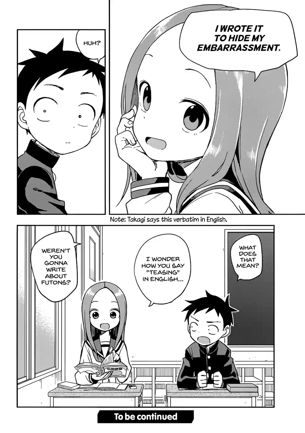 Karakai Jouzu no Takagi-san 149 Guys' Backs