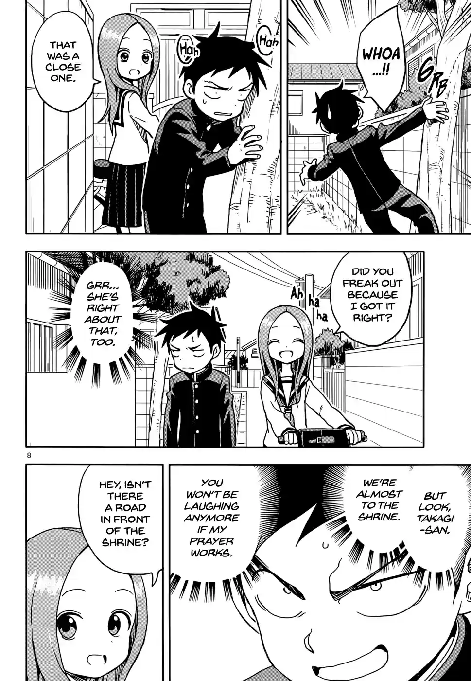 Karakai Jouzu no Takagi san Ch. 100 Praying