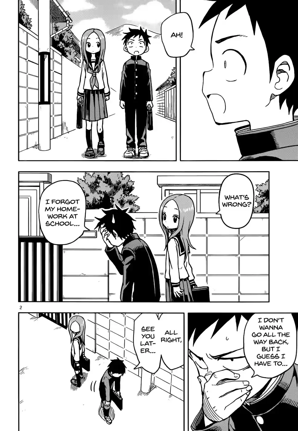 Karakai Jouzu no Takagi san Ch. 101 Forgotten Homework