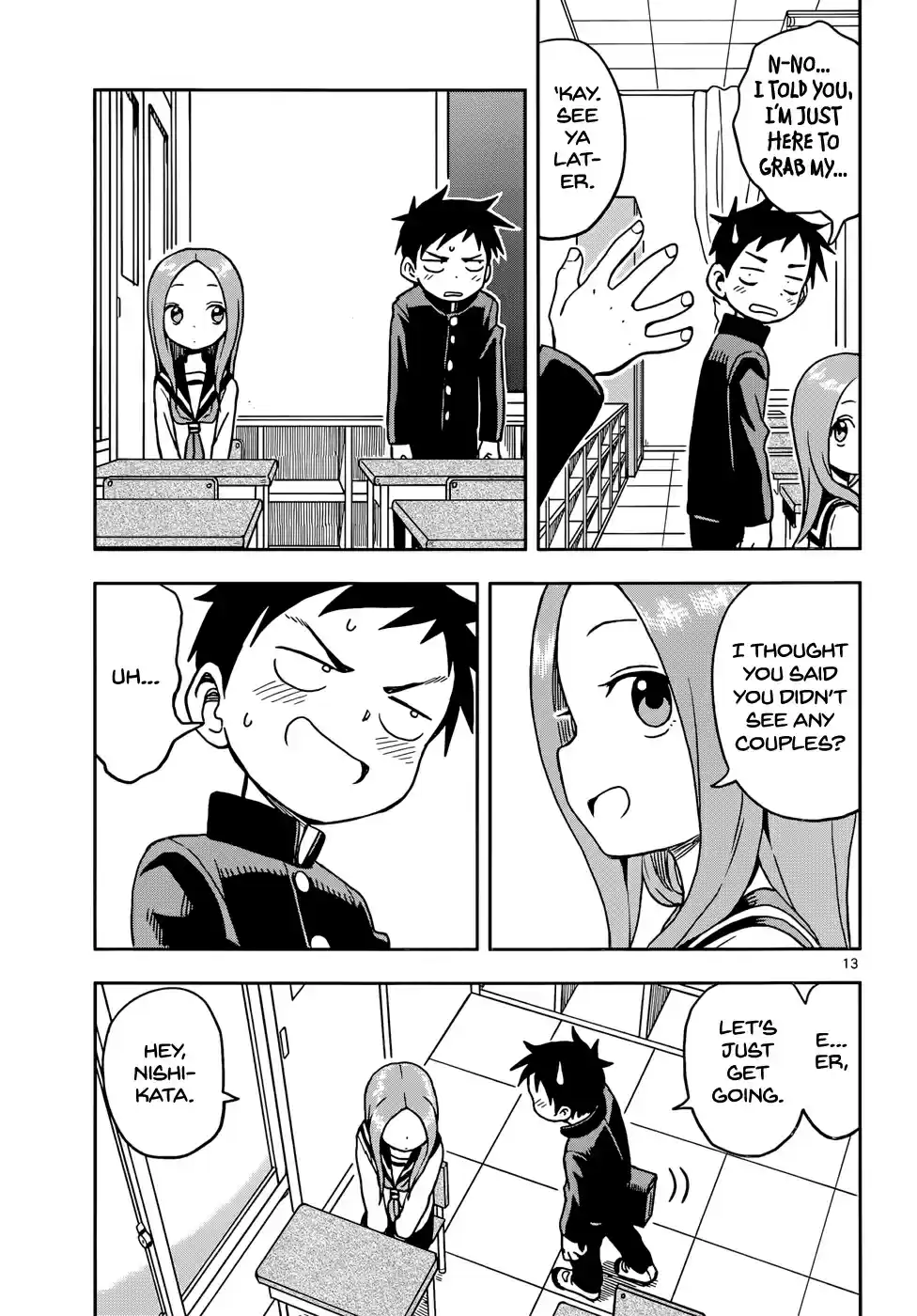 Karakai Jouzu no Takagi san Ch. 101 Forgotten Homework