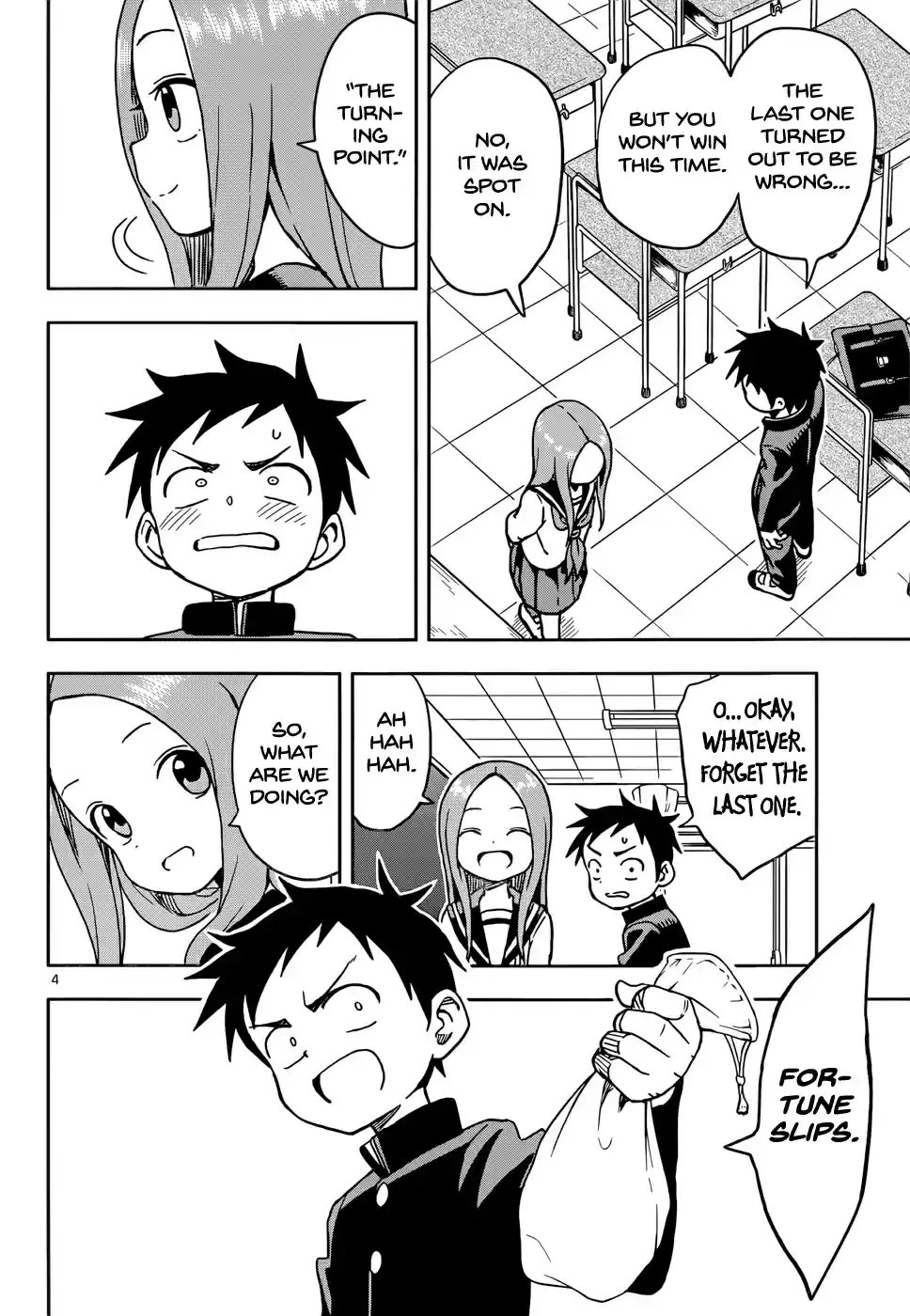 Karakai Jouzu no Takagi san Ch. 102 Fortune Slips