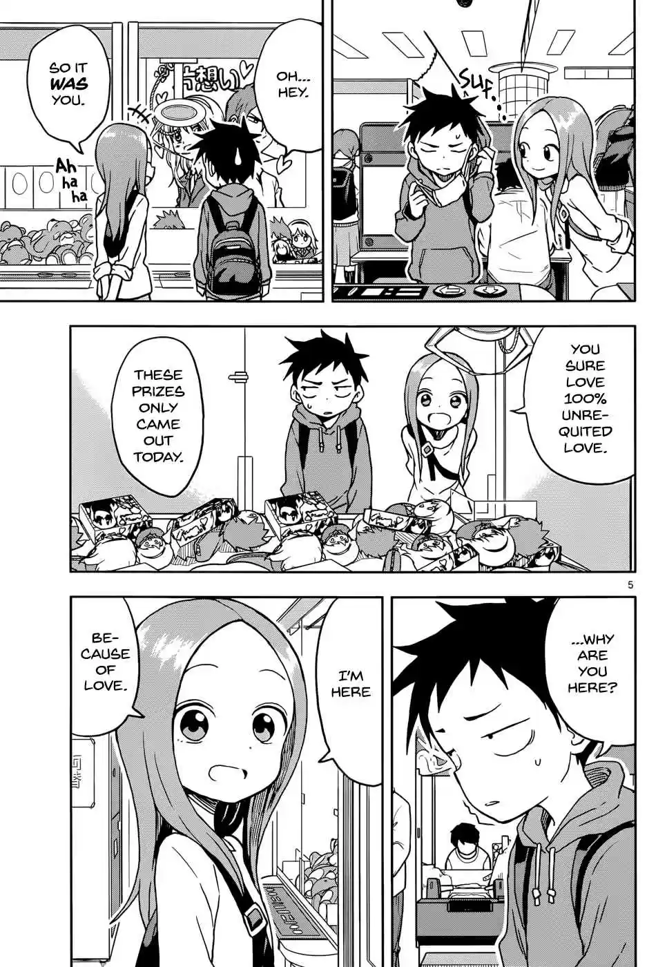 Karakai Jouzu no Takagi san Ch. 106 Crane Games