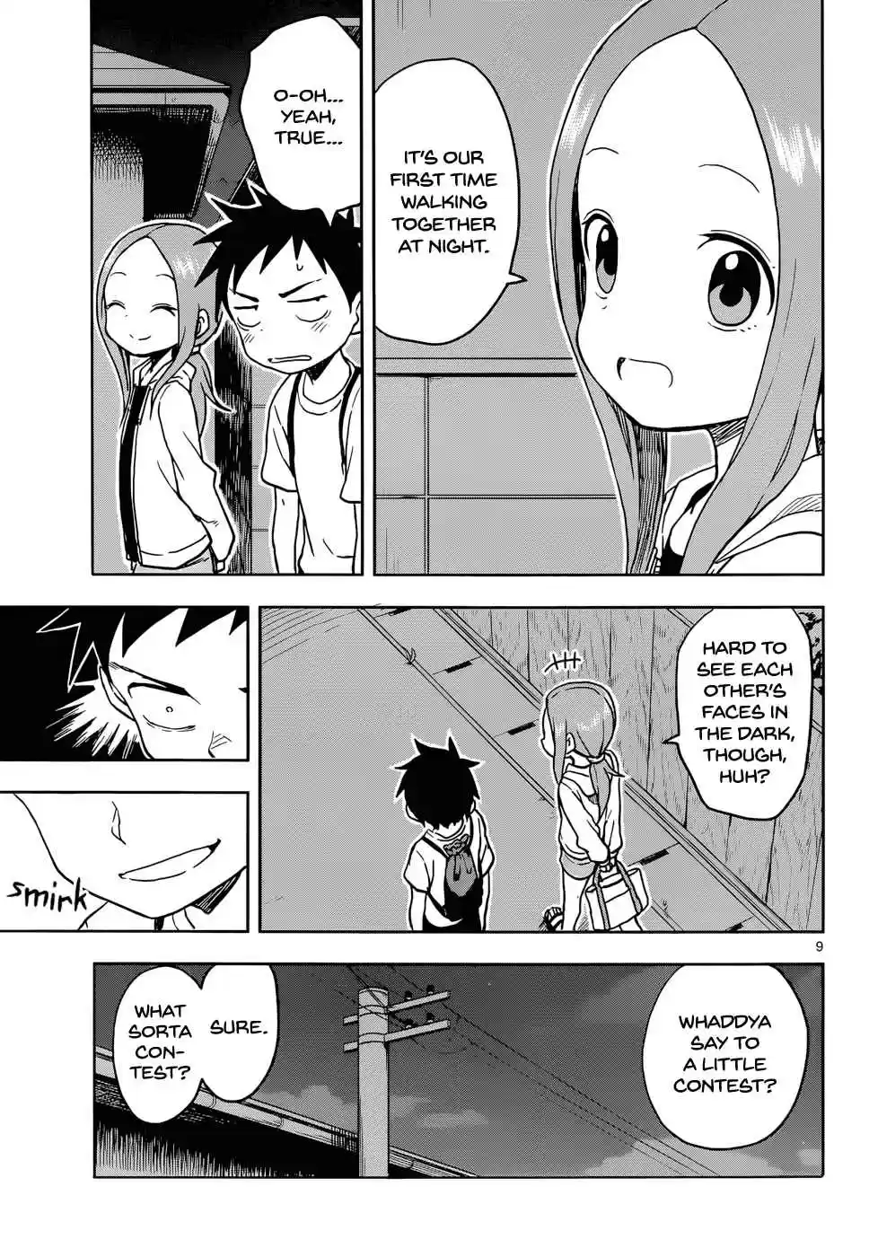 Karakai Jouzu no Takagi san Ch. 109 Nighttime