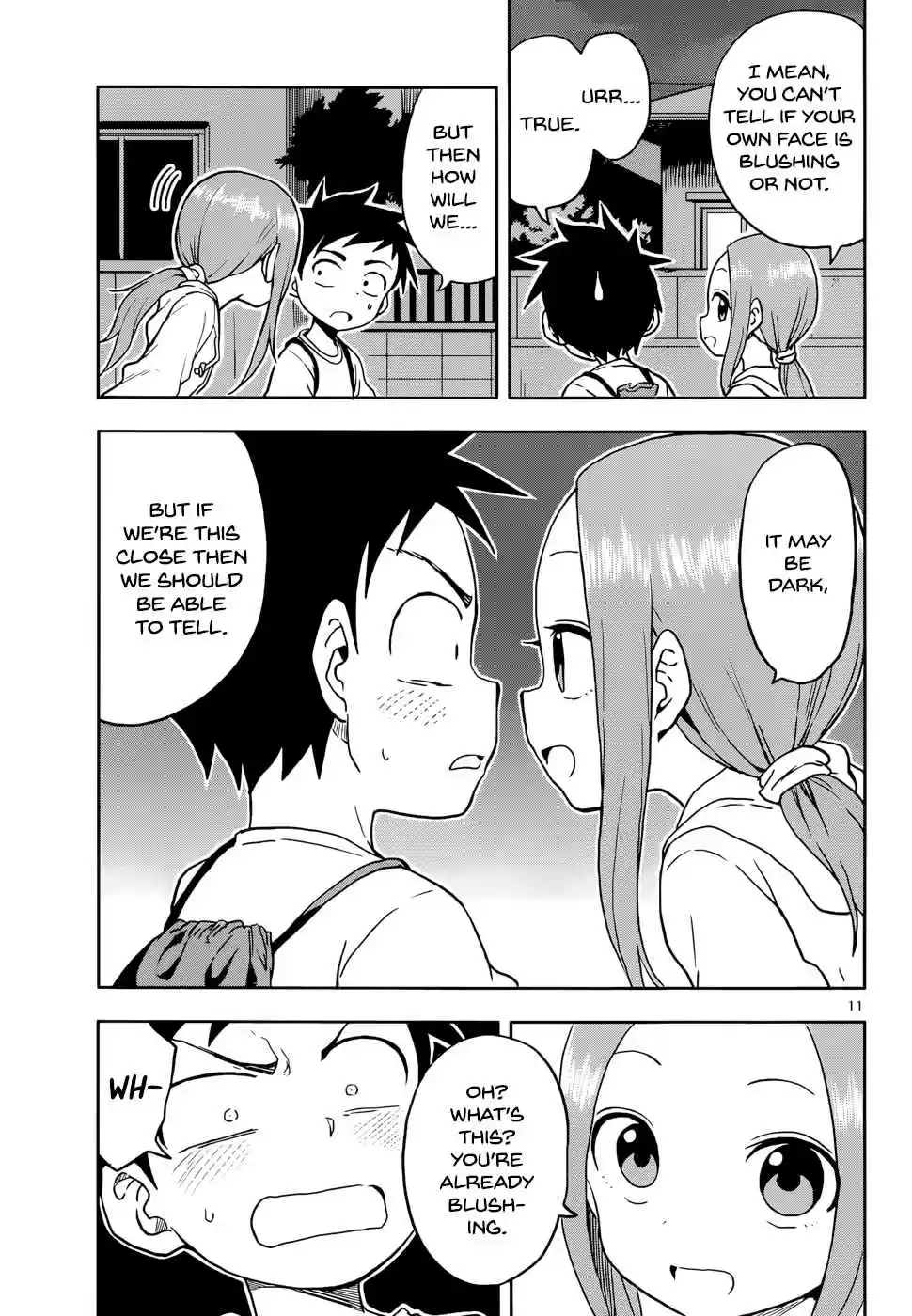 Karakai Jouzu no Takagi san Ch. 109 Nighttime