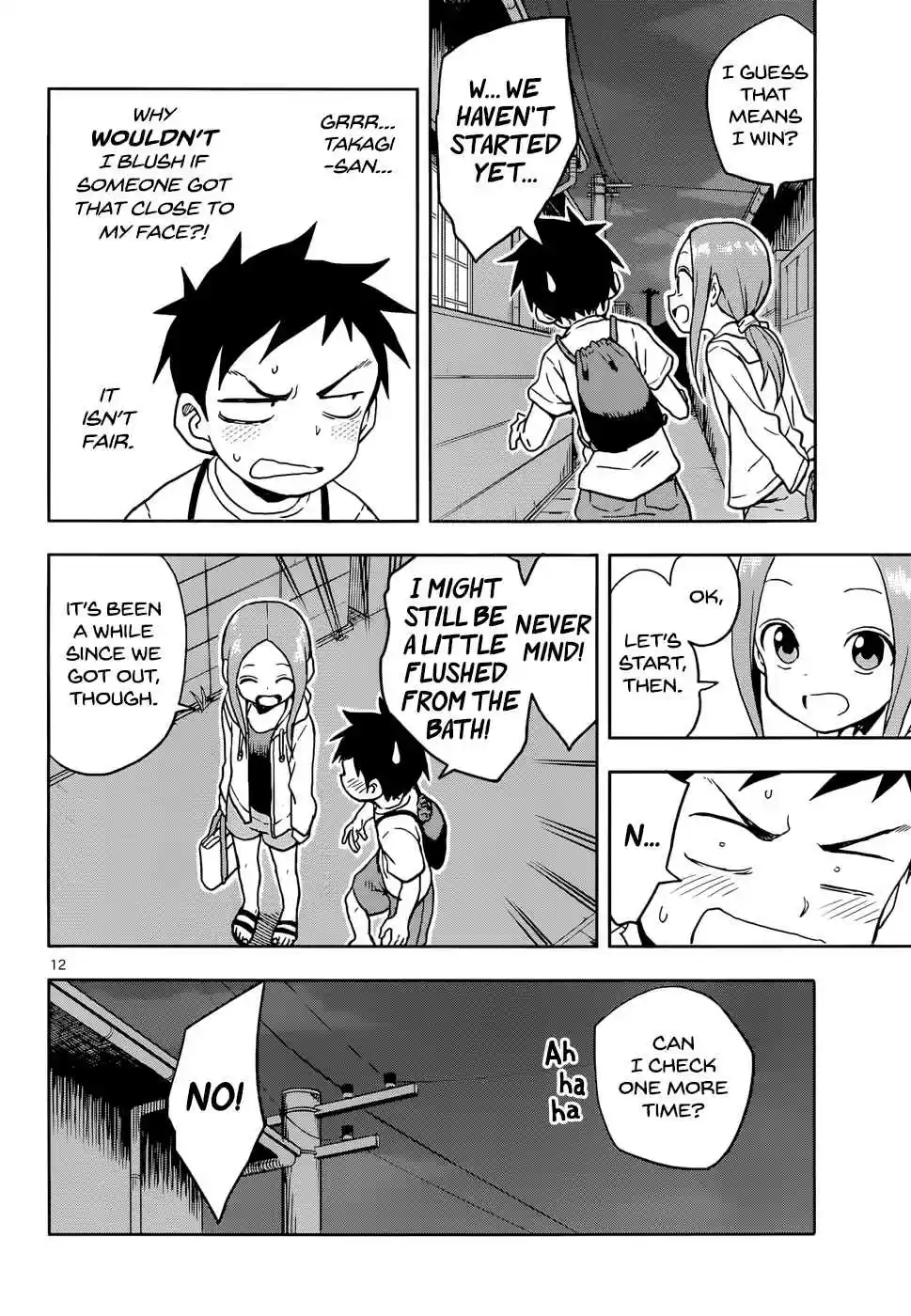 Karakai Jouzu no Takagi san Ch. 109 Nighttime